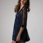 kimono colore blue navy art 80232 Prestige Rose by Luna