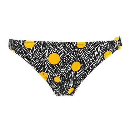 Bikini slip con applicazione art EBA0721 Antigel "la Cosmique" colore noir cosmique